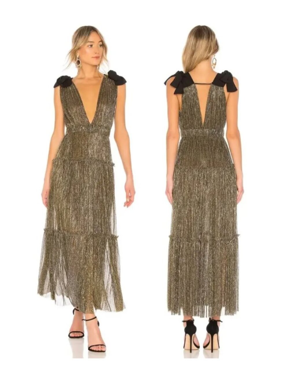 Sabina Musayev Metallic Dress